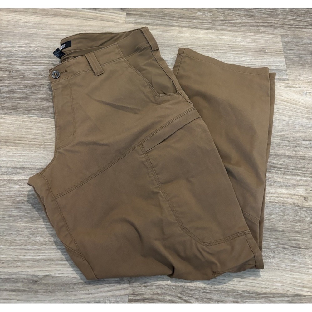 5.11 511 Tactical Pants Men 38x30 Apex Brown Cargo Stretch Camp Hike Fish Dad